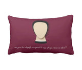 Emily Dickinson "Is my verse alive?" Accent Pillow, Dark